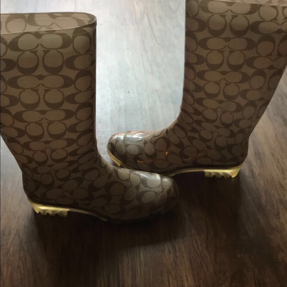 Coach rain boots